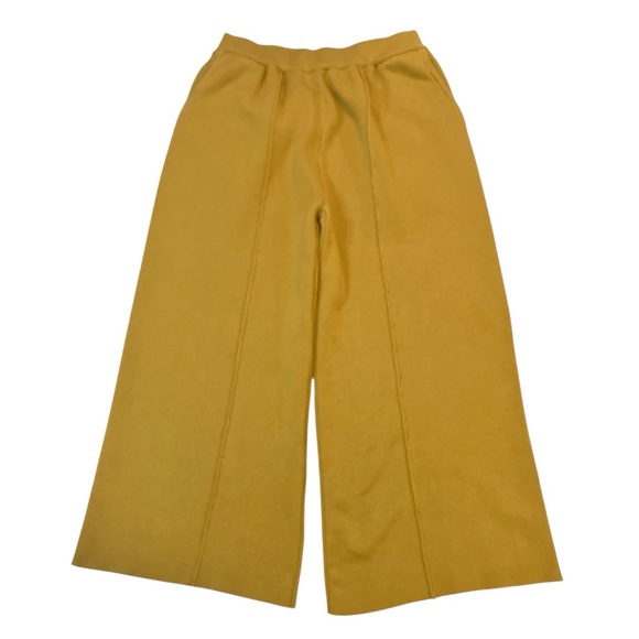 STYLEWE Wide Leg Ankle Pants, Elastic Waist, Mustard Yellow, Women’s, Size 1X - Picture 6 of 12